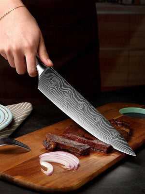 sakuto damascus steel kitchen knives