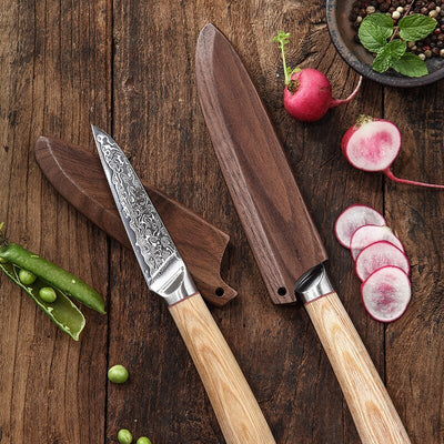 Kasami (かすみ) Japanese Damascus Steel Kitchen Knives Set