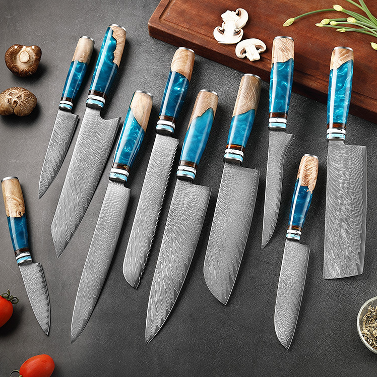 Sakuto Japanese Knives Chef Knife Set Best Japanese Damascus Knives Ultra Sharp 2