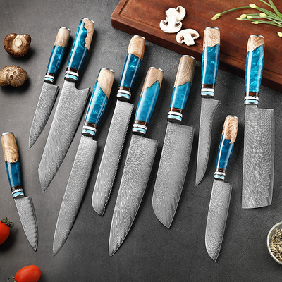 Sakuto Japanese Knives Chef Knife Set Best Japanese Damascus Knives Ultra Sharp 2