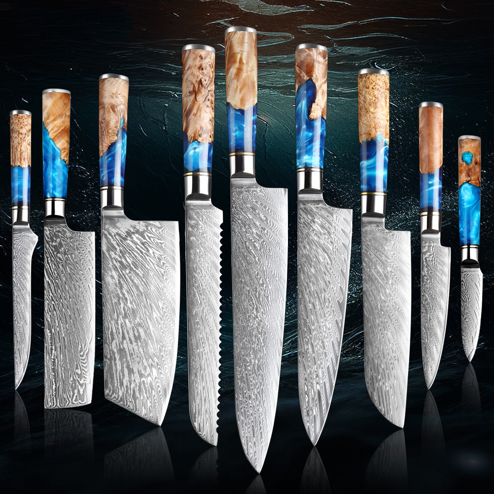 Sakuto Japanese Knives Chef Knife Set Best Japanese Damascus Knives Ultra Sharp Blade