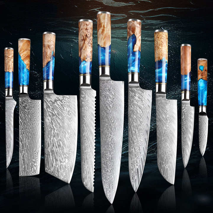 Sakuto Japanese Knives Chef Knife Set Best Japanese Damascus Knives Ultra Sharp Blade