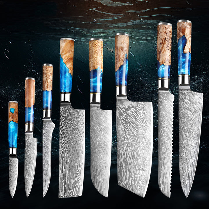 Sakuto Japanese Knives Chef Knife Set Best Japanese Damascus Knives Ultra Sharp Blade