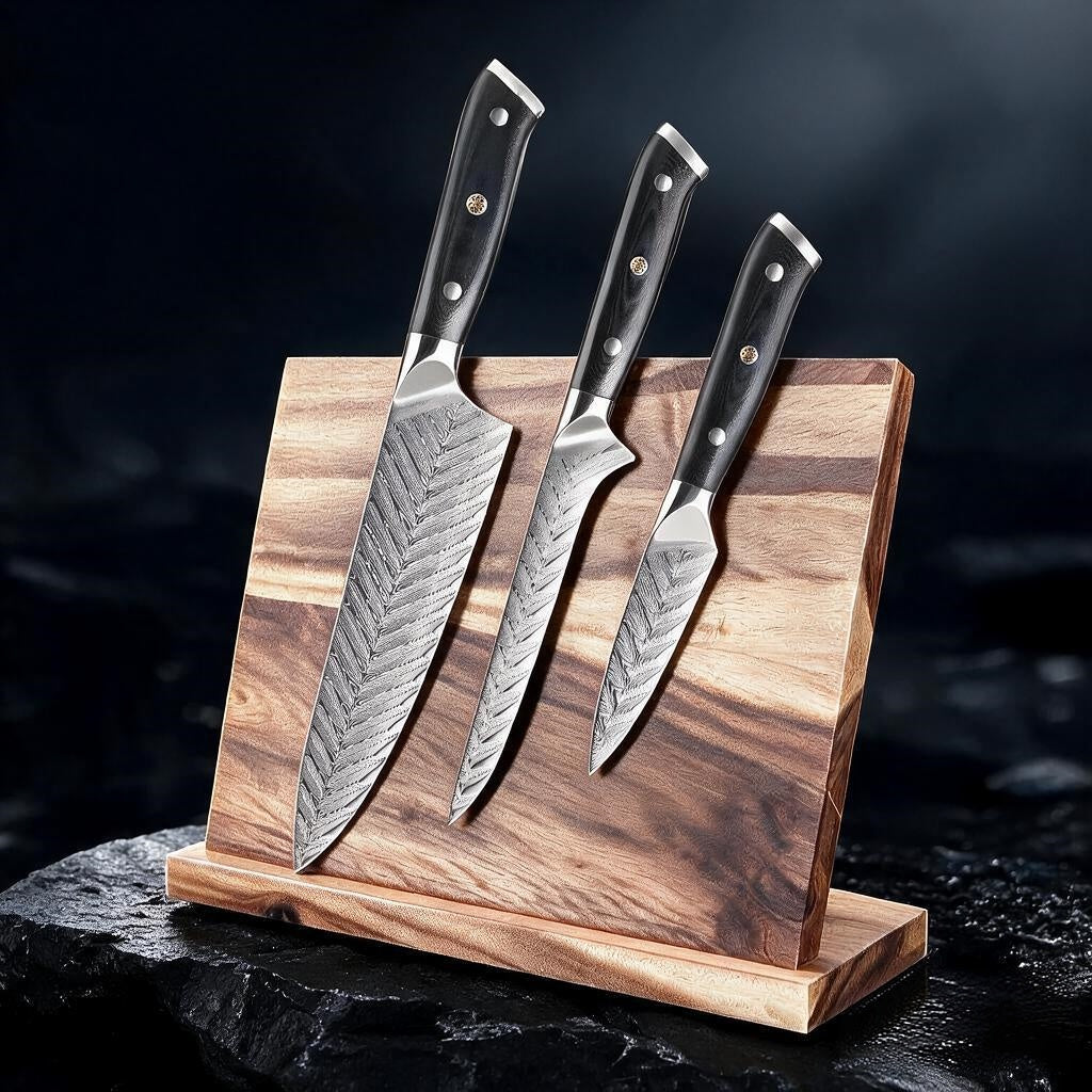 Daichi (だいち) Damascus VG10 Steel Kitchen Knives Set