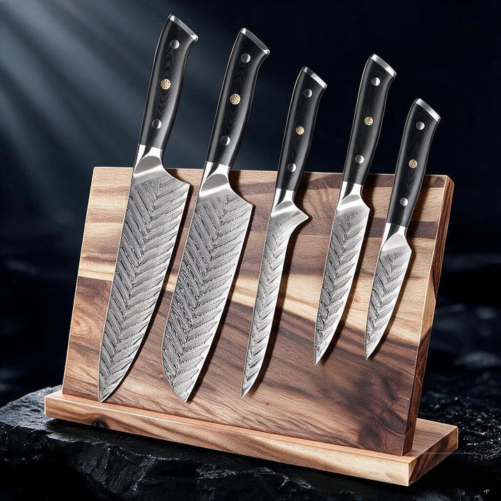 Daichi (だいち) Damascus VG10 Steel Kitchen Knives Set