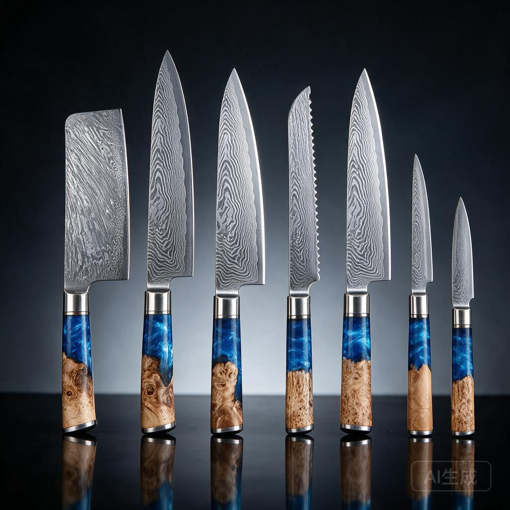 Professional Japanese Damascus Steel Knife Set – Ultra Sharp 67-Layer Chef &amp; Kitchen Cutlery