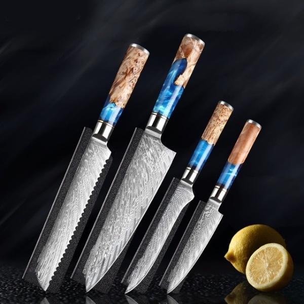 Sakuto Japanese Knives Chef Knife Set Best Japanese Damascus Knives Ultra Sharp Blade