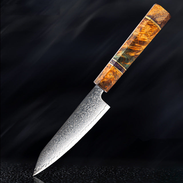 【 okazu⠀】 SAKUTO (久拓) Japanese Damascus Steel Kitchen Knife With