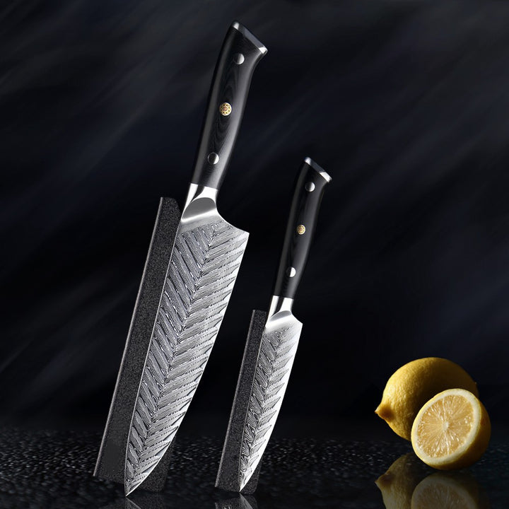 Daichi (だいち) Damascus VG10 Steel Kitchen Knives Set