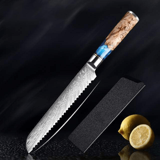 Sakuto Japanese Knives Chef Knife Set Best Japanese Damascus Knives Ultra Sharp Blade